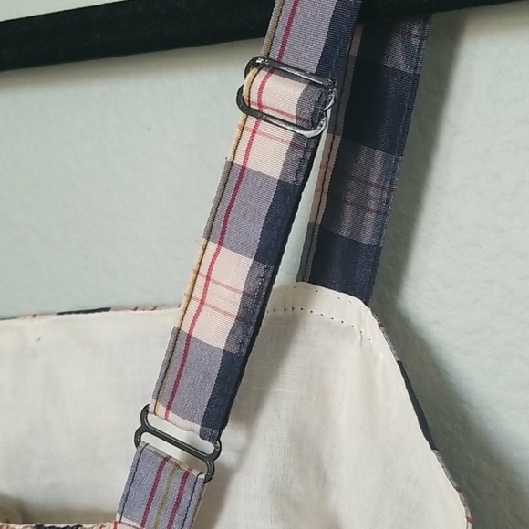 Maeve Clueless Preppy Academia plaid outshine sleeveless taffeta dress XS Y2K - Picture 8 of 8